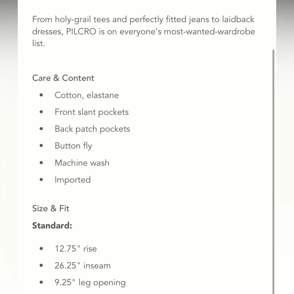 Anthropologie Pilcro button front barrel pants - Picture 5 of 5